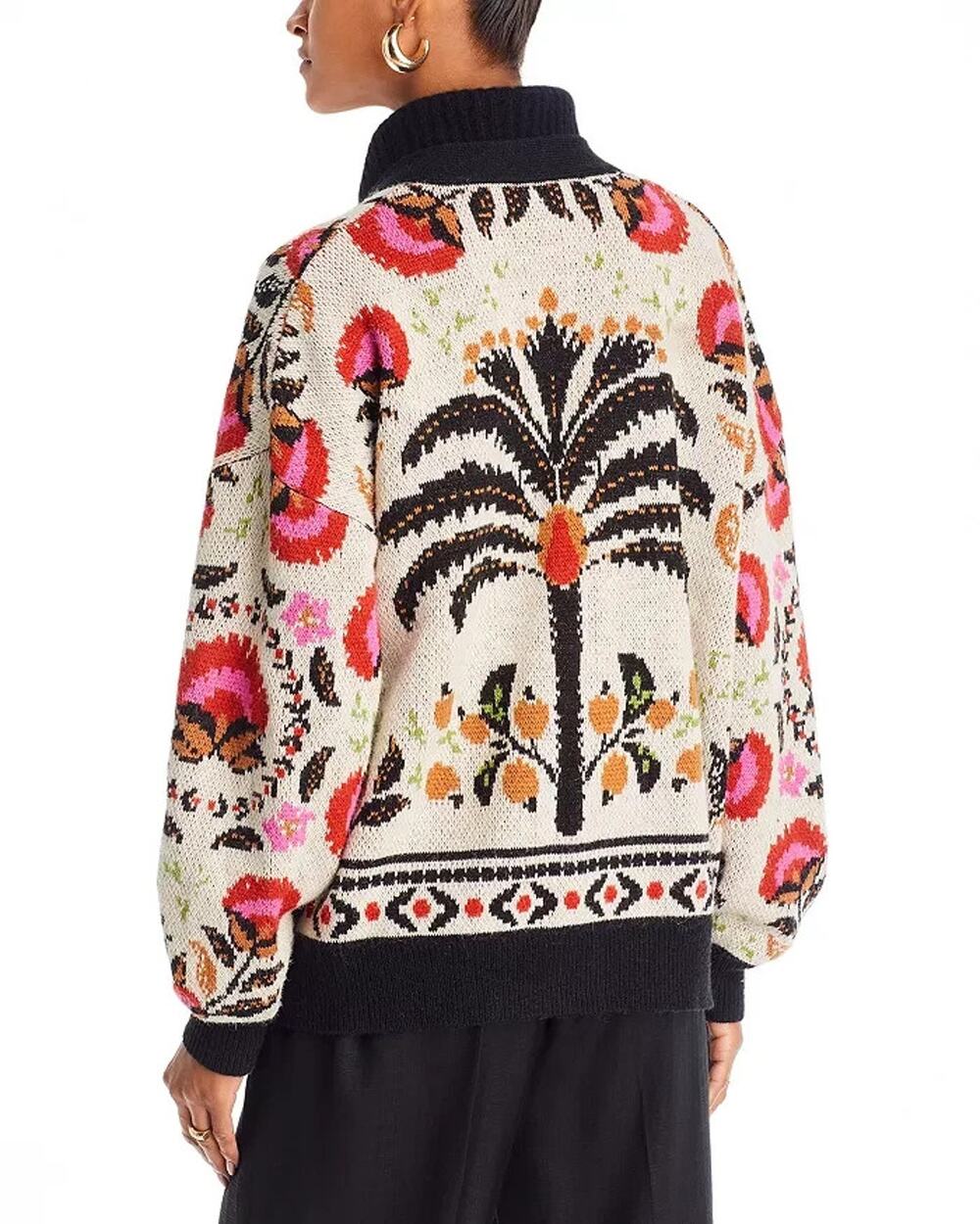 FARM Rio Sand Palms Paradise Knit Cardigan NWT XL